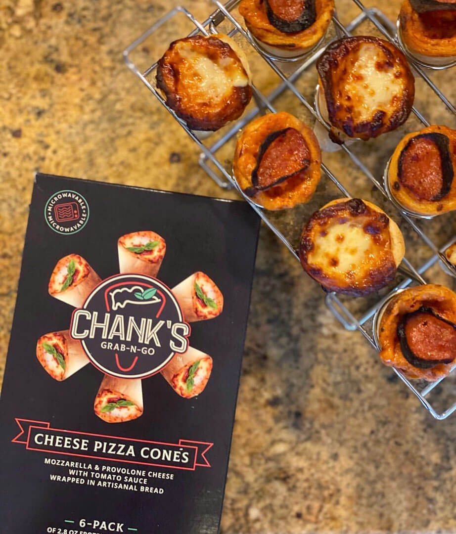 Chank's Grab 'n' Go Pizza Cones