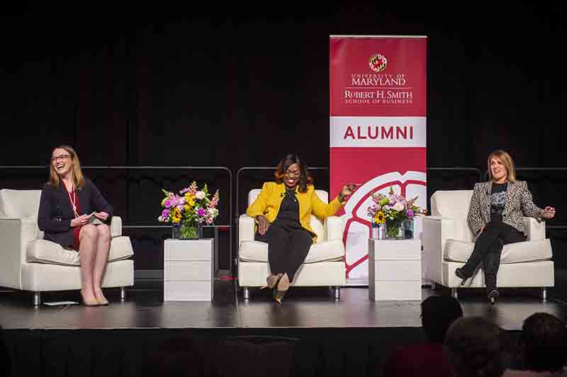 Women speak at the Robert H. Smith School of Business’ annual Women Inspire event