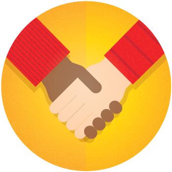 Handshake illustration