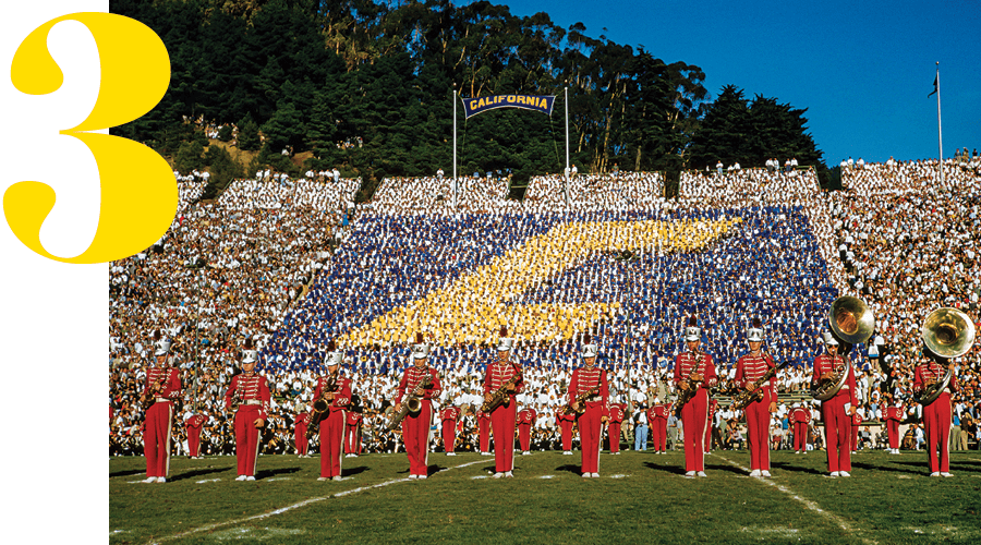 Band plays at University of California, Berkeley football game