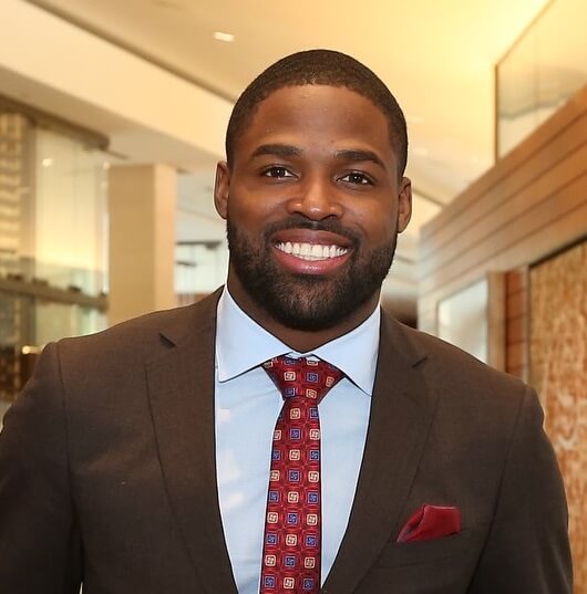 Torrey Smith in a suit