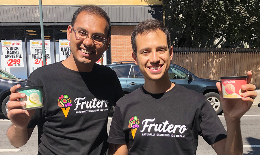 Mike Weber and Vedant Saboo of Frutero ice cream