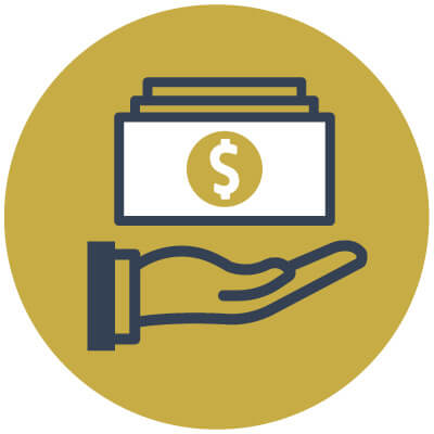Illustration of a hand holding money