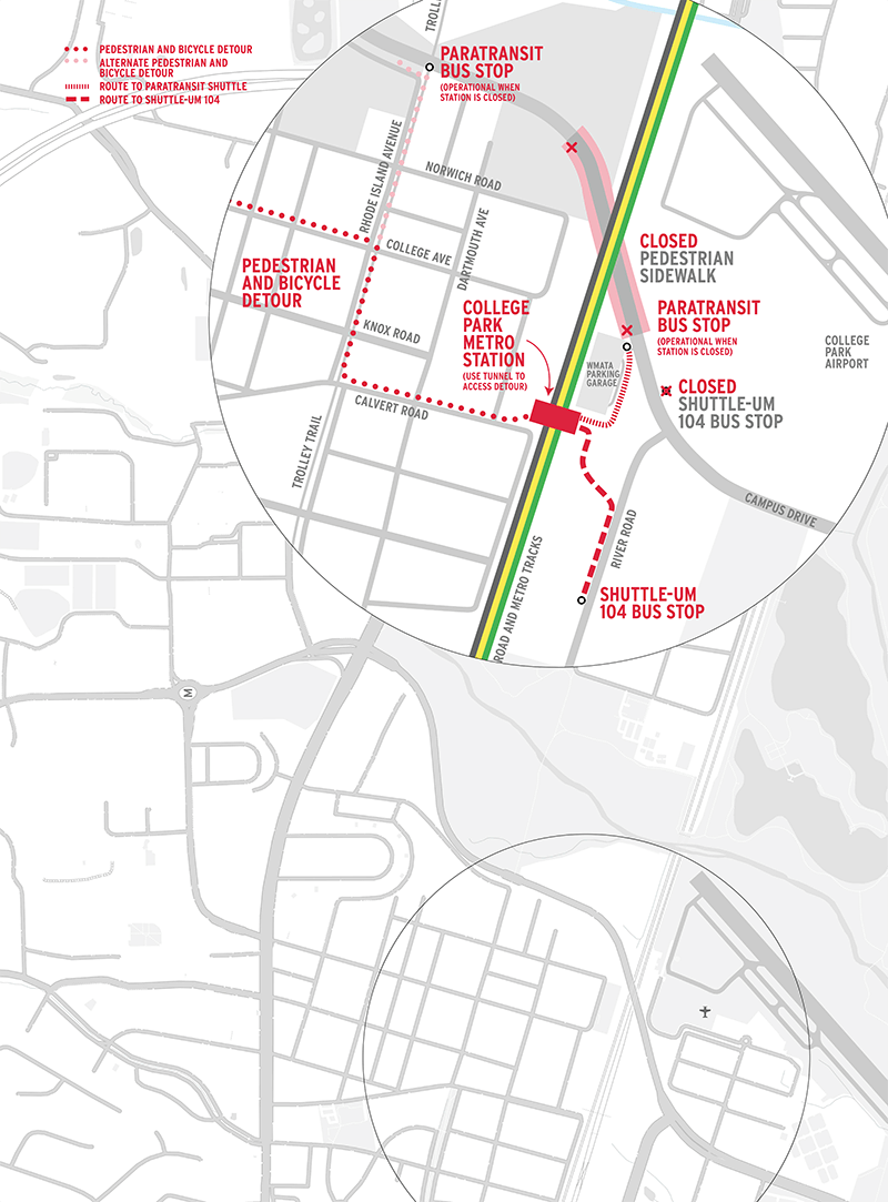 Underpass closure map