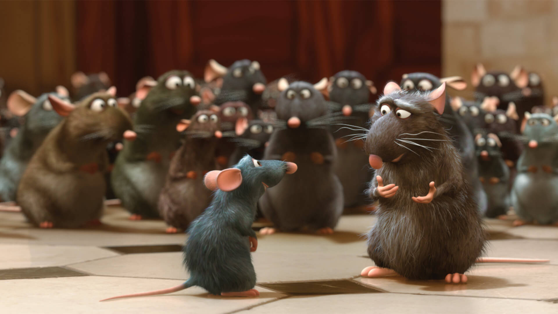 Background rats from "Ratatouille"